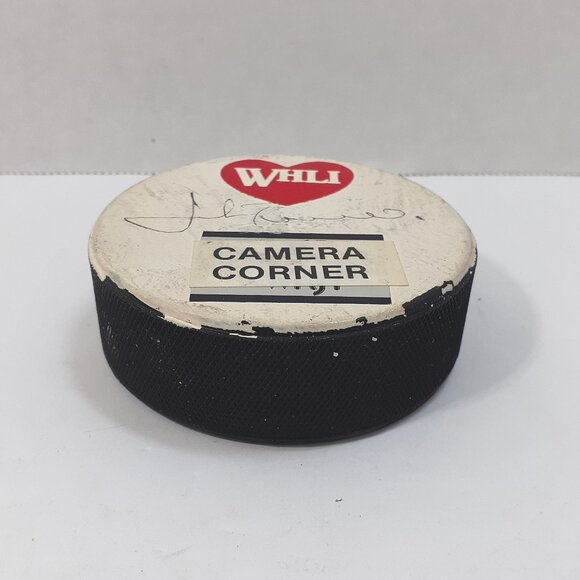 New York Islanders John Tonelli Signed Hockey Puck Autograph WHLI 104.7 FM Radio - Picture 2 of 6